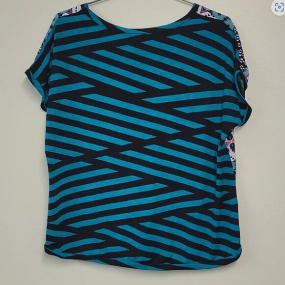 Dots Geometric Hi-Lo Shirt Size Large - Picture 6 of 11